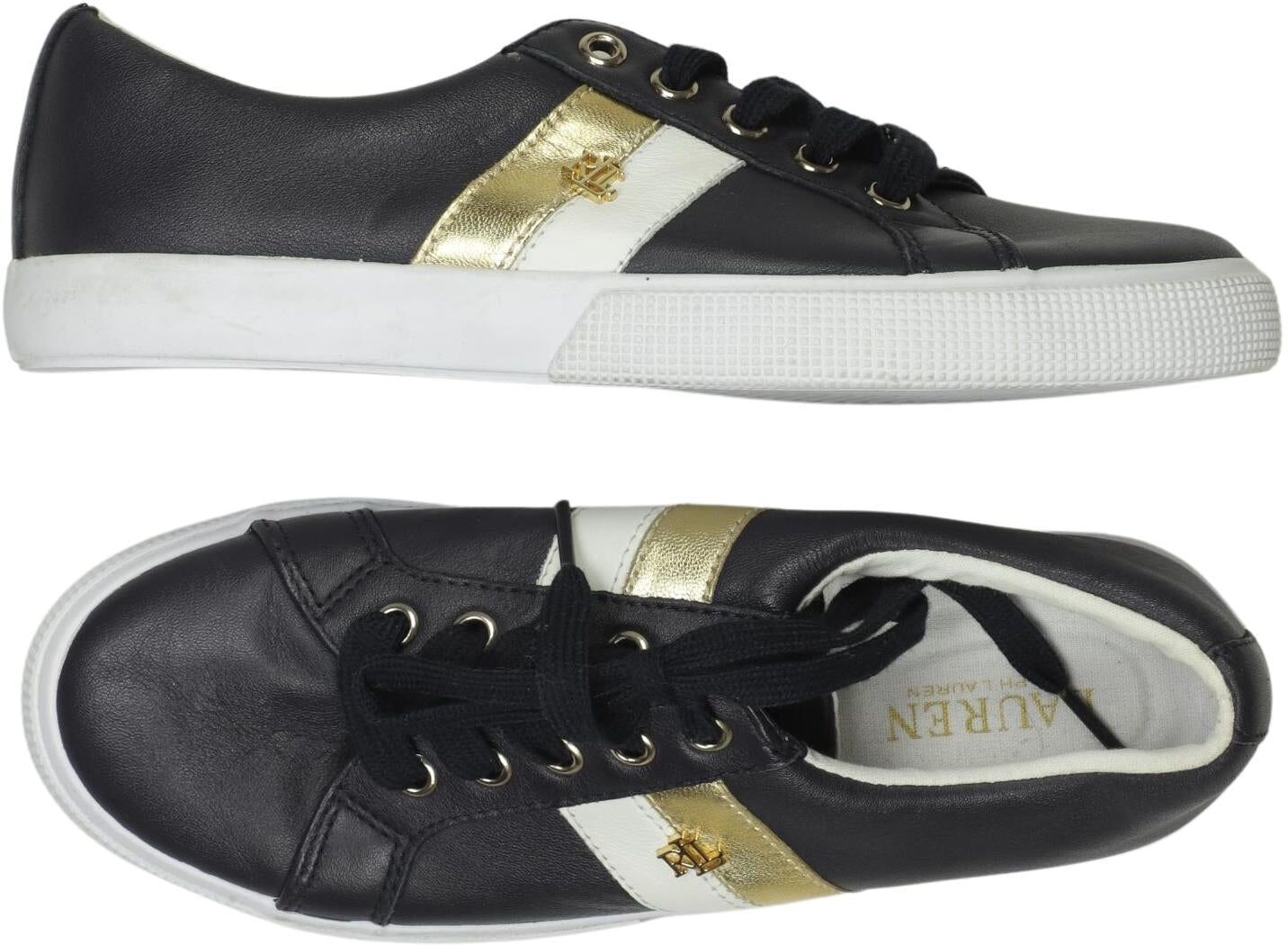 Lauren Ralph Lauren Damen Halbschuh, Mehrfarbig, Gr. EU 38, Leder - Second Hand