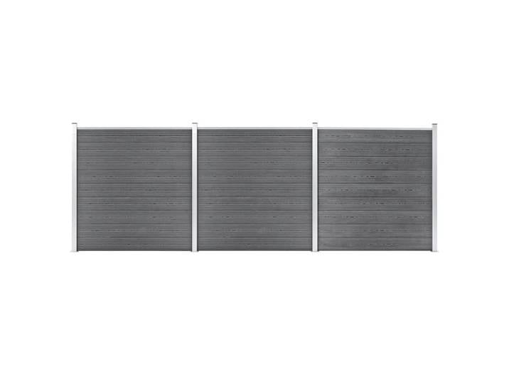 vidaXL Gartenzaun WPC 526x186 cm Grau