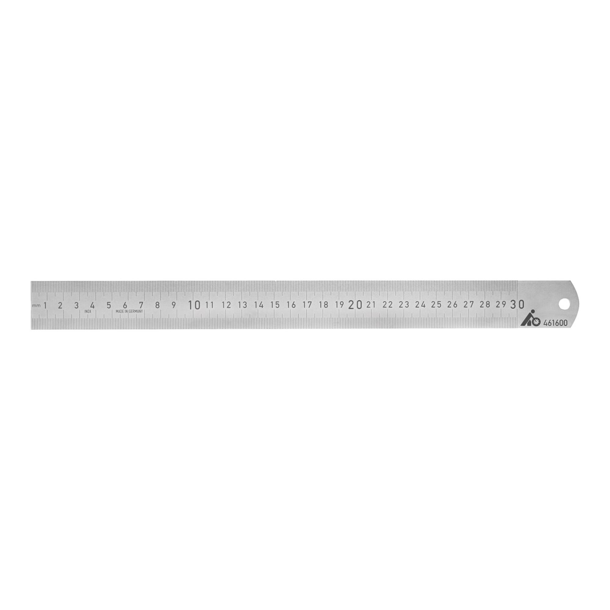 HOLEX Präzisions-Stahlmaßstab rostfrei mattiert Länge 2000 mm (461600 2000)