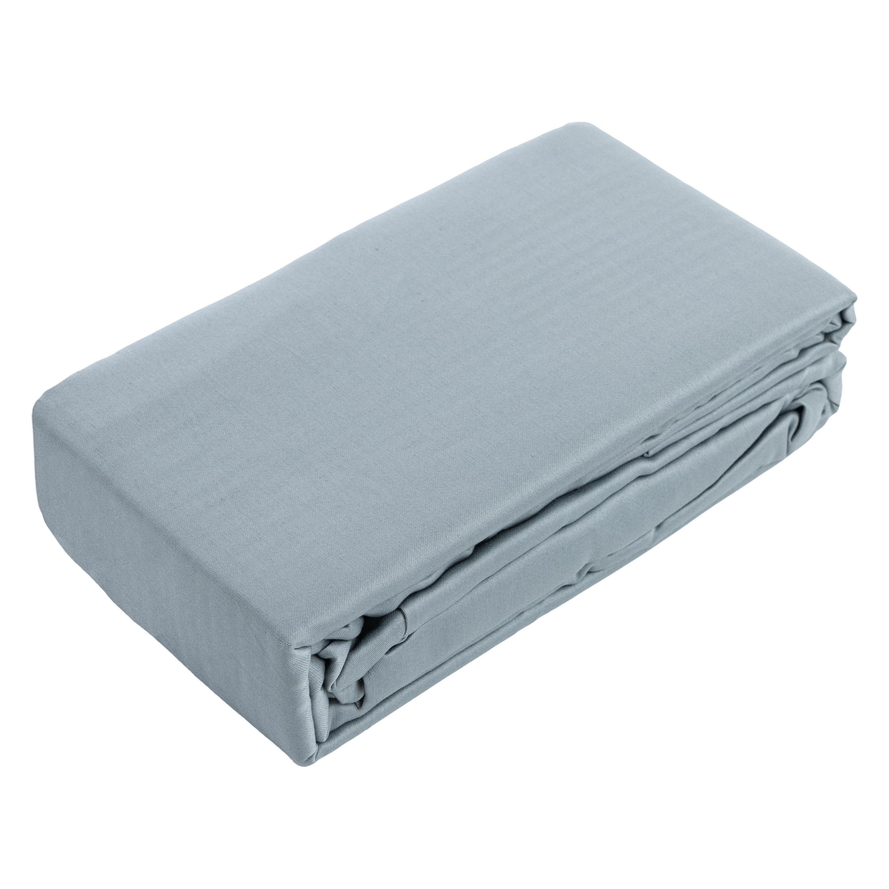 Domoletti FITTED SHEET SATEEN 160X200+25 GREY (44754275)