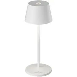 Villeroy & Boch Akku-Tischleuchte Seoul Micro RC Alu, Eisen, Stahl Metall Weiß pulverbeschichtet