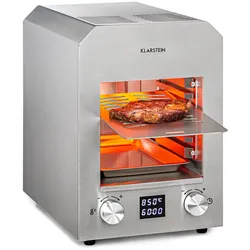 Hannibal Hochtemperaturgrill Indoor 2.200W 850°C Edelstahl silber