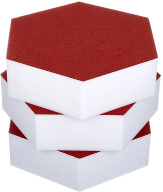 t.akustik Hexagon Melamine Bordeaux 75 Bordeaux
