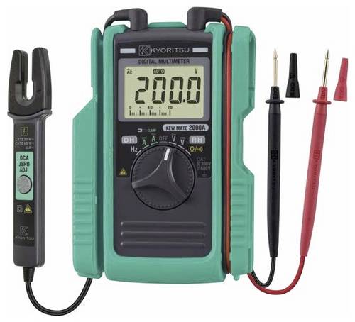 Kyoritsu KEW Mate 2000A Hand-Multimeter, Stromzange digital CAT III 300 V, CAT II 600V Anzeige (Counts): 3400