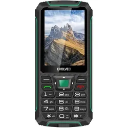 Evolveo StrongPhone W4, vodot??sn?? odoln?? Dual SIM telefon,??erno-zelen?? (2.80", 2 Mpx), Tastenhandy, Grün, Schwarz