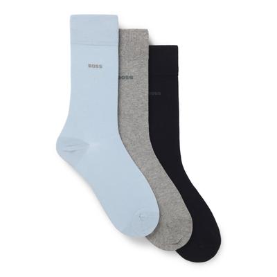 Businesssocken BOSS "3P RS Uni CC", Herren, Gr. 43-46, bunt (open miscellaneous 971), Baumwollmischung, elastisch, Socken, mittelhoch, verstärkte Zehen- und Fersenpartie