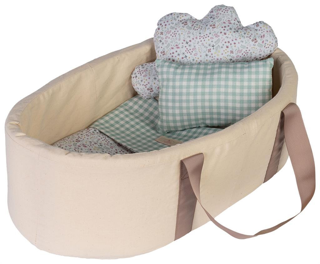Asi Dreams Babypop-draagzak met accessoires en Cloe schuimrubberen bedje