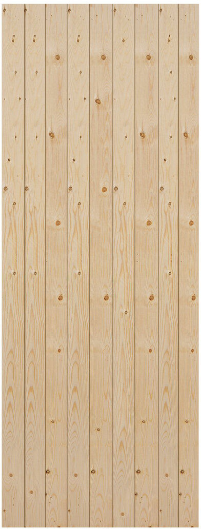 Alpen Home Westerfield Unfinished Wood External Door Unfinished 203.2cm H x 81.3cm W x 1.6cm D