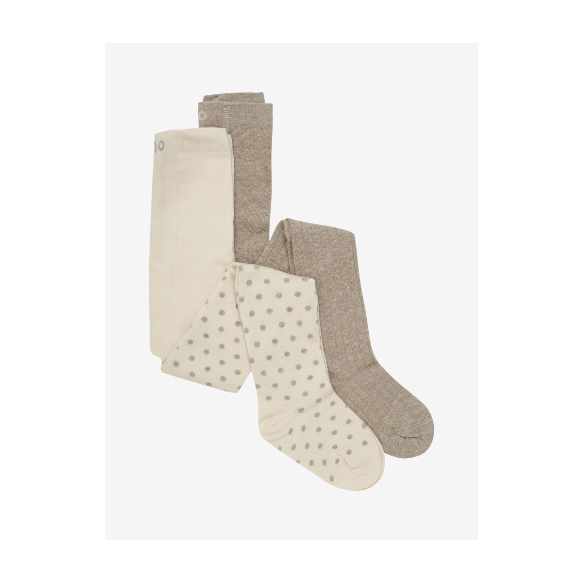 Minymo Stockings w. Pattern (2-pack) simply taupe (256) 116\122 6592-256-116\122