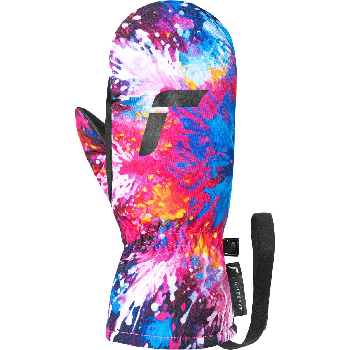 Reusch Carter R-tex XT Junior Mitten black / multicolour snowflake (7500) 4 6461520-7500-4