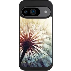 Nivocase Handyhülle für Google Pixel 9 Hülle NIVOpure Case Schwarz Blumen Fotografie Pusteblume (Google Pixel 9), Smartphone Hülle, Schwarz