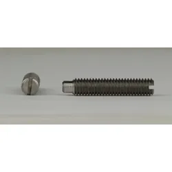 DIN 417 - Stahl blank - 14 H - M 8x30 - Gewindestifte mit Schlitz und Zapfen