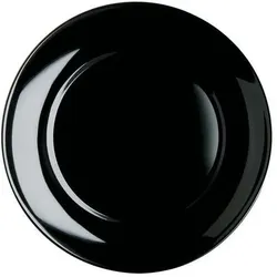 6x Luminarc Dessertteller Apy black18cm sw, Teller, Schwarz