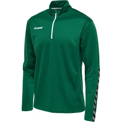 hummel Authentic 1/2-Zip Sweatshirt Kinder evergreen 140