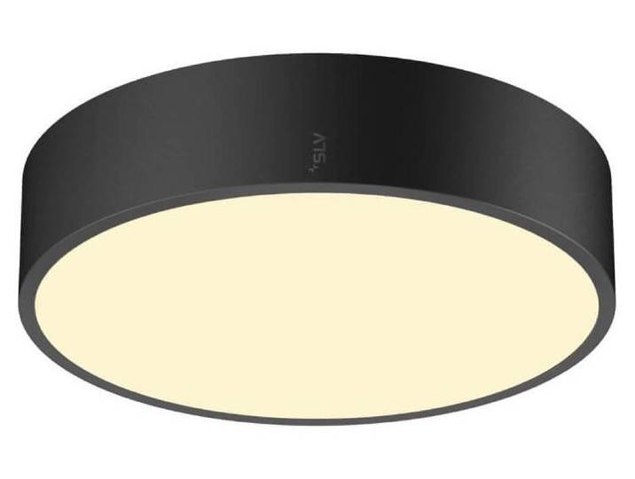 SLV 1007316 MEDO 30, LED Wand-Deckenaufbauleuchte rund 2700/3000/4000K, 12W, Phasenabschnitt, 110°, schwarz
