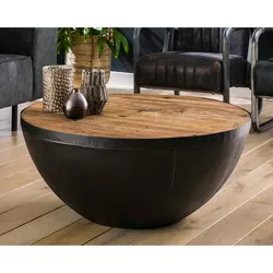 designline »Raft« Robustes Hartholz Couchtisch