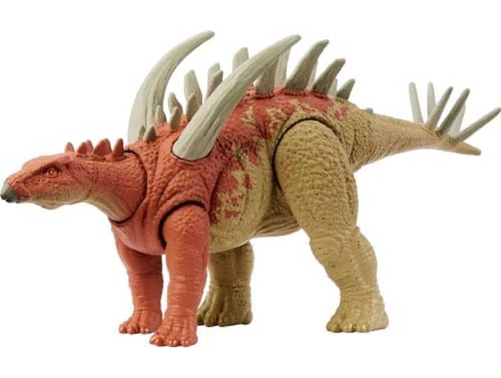 Jurassic World Strike Attack Dinosaur Toy Gigantspinosaurus with Movable Joints & Single Strike Action, Physical & Digital Play