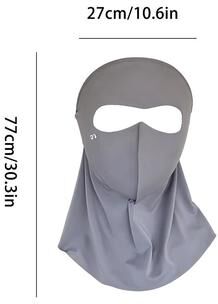 Lush Living Finds UPF UV Face Cover Breathable Sun Protection Face Mask For Cycling, Hiking & Outdoor Sports dark Grey