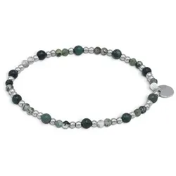MONESSA Armband Edelsteine flexibel poliert