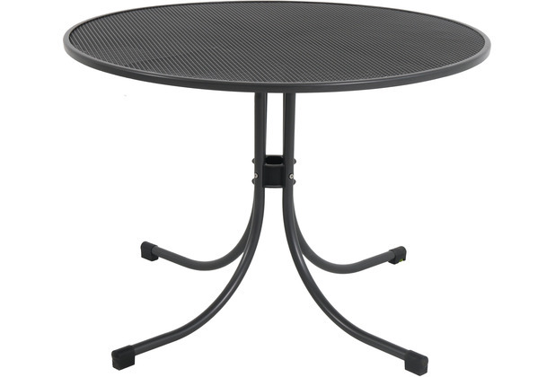 MWH Universal Gartentisch - Material: Metall, Farbe: Eisengrau, Maße: Dia 105 cmxDia 105 cmx74 cm; 879508