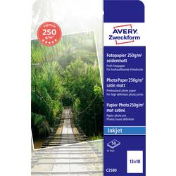 Avery-Zweckform Premium C2580 Fotopapier 13 x 18 cm 250 g/m² 50 Blatt Seidenmatt