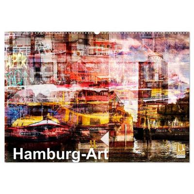 Hamburg-Art (Wandkalender 2027 DIN A2 quer), CALVENDO Monatskalender