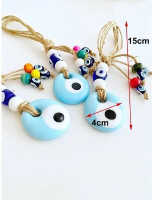Inspire Essentials Blue Evil Eye Wall Hanging Lucky Protection Bead Home Decor 15