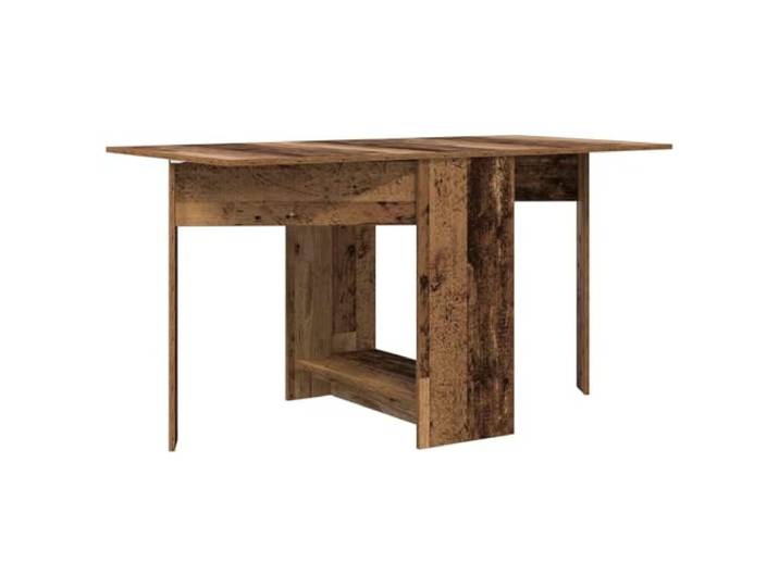 KDACVBMG Esstisch, 138 x 70 x 73,5 cm, Holz, antikes Holz Klapptisch, Regalböden aus Brettern, Kippstruktur, Holzwerkstoff, Pflege mit weichem Tuch trocken
