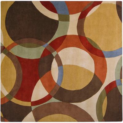 Livabliss Mayflower Handmade Modern Circles Wool Area Rug