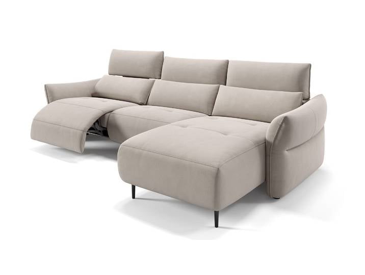 Stoff Ecksofa PERUGIA Eckcouch Relaxgarnitur Funktionssofa Designer Couch