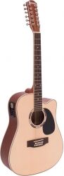 Dimavery DR-612 Western Guitar 12 string, nature TILBUD NU