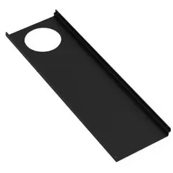 Hewi Ablage 950.13.0016DC 102x360mm, schwarz tiefmatt, Loch links
