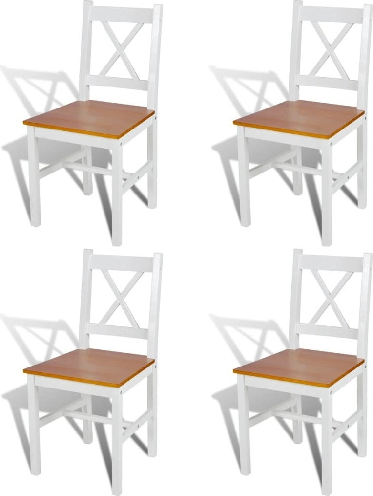 Syfax Eetkamerstoelen set van 4 wit