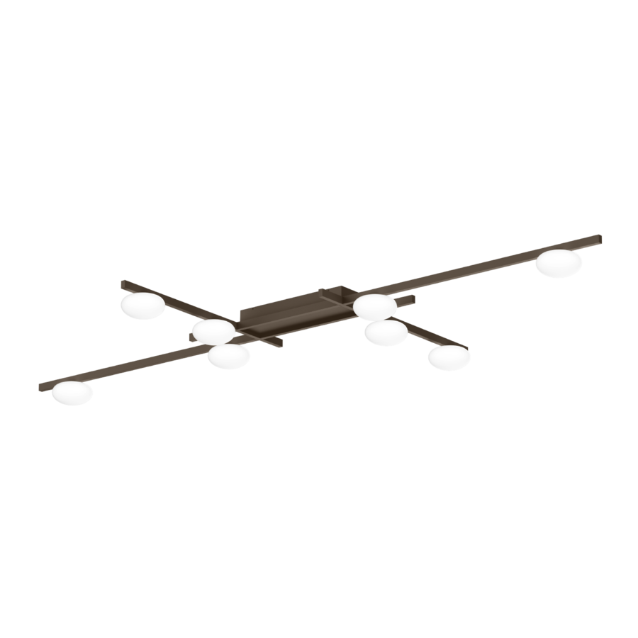 Wever & Ducré LED-Deckenleuchte PERLEZ GRID CEILING SURF 1.0 - 2700K Q-W bonze 192884QW3 5404037358908