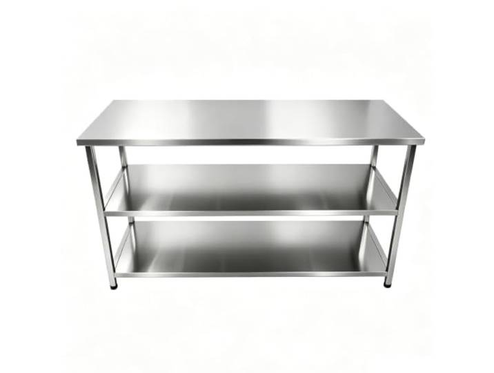 YPIOUREN Edelstahl Arbeitsplatte, Arbeitsplatte Küche, Küchenarbeitsplatte Mehrere Verstärkte Querträger, Die Bis Zu 200 Kg Tragen Können, Höhenverstellbare Füße(90x60x80cm/35.4x23.6x31.5in)