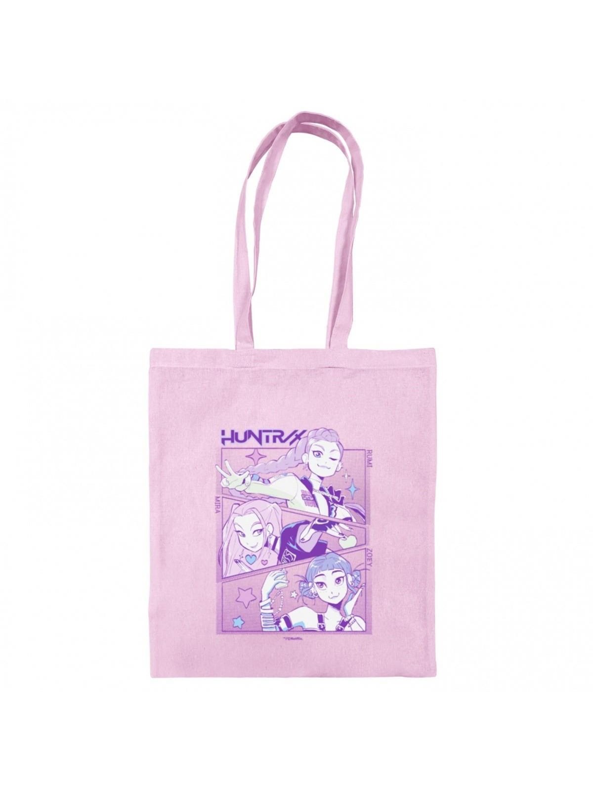 Pyramid - Tote Bag K-Pop Demon Hunters (Huntrix) Light Pink