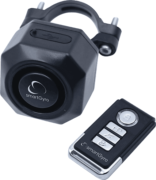 Accesorio patinete eléctrico - smartGyro SG27-413, Alarma antirrobo universal, 110 dB(A), Negro