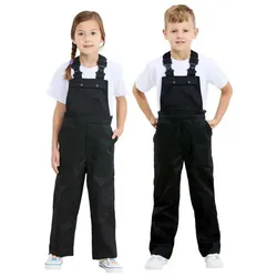 Latzhose für Kinder, schwarz