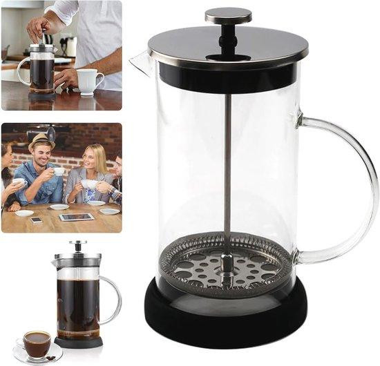 French Press koffiezetapparaat van hittebestendig glas, 600 ml, transparant