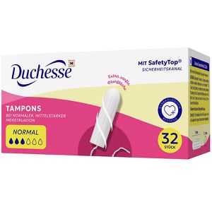 Duchesse Tampons Comfort, Normal, sanftes Einführen, aus Viskose, 32 Stück