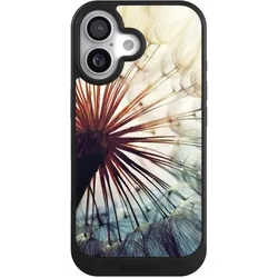 Nivocase Hülle für Apple iPhone 17 Handyhülle NIVOcore Case Schwarz Blumen Fotografie Pusteblume (Apple iPhone 17), Smartphone Hülle, Schwarz