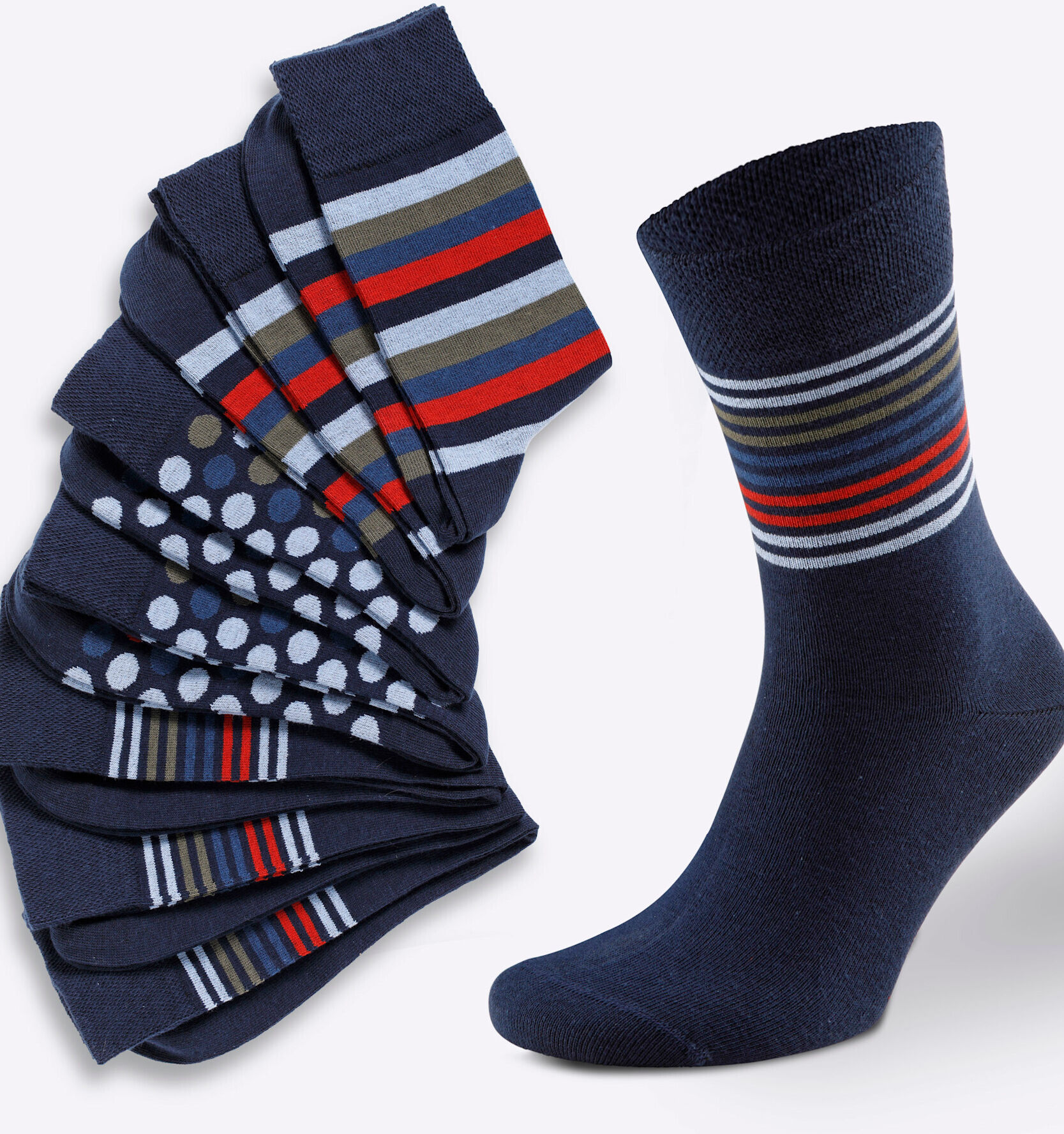 Socken WITT "Socken Socken 7 Paar", Damen, Gr. 35-38, N-Gr, mehrfarbig, Socken Socken