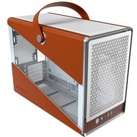 Heritage, Tower-Gehäuse weiß/braun, Tempered Glass