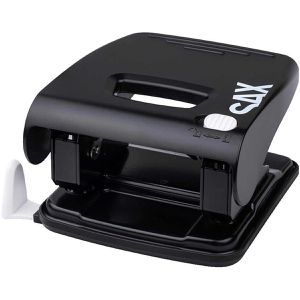 Sax Locher Design Easy Pro 358 M, 0-358-19, schwarz, Bürolocher, Stanzleistung ca. 30 Blatt