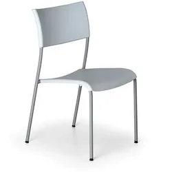 Esszimmerstuhl aus Kunststoff FOREVER, grau