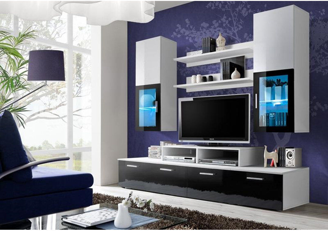 Ivy Bronx Austwell TV Stand for TVs up to 49" Black/White 49"