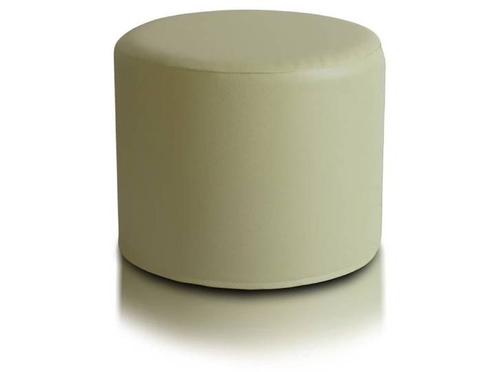 Pouf Tabouret Roller Pouf Tabouret en Simili-Cuir Ultra léger Housse amovible Vert Olive E8 Ecopuf