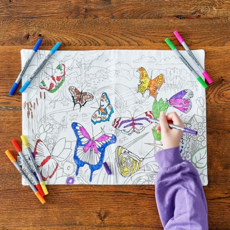Doodle Tovaglietta da viaggio da colorare