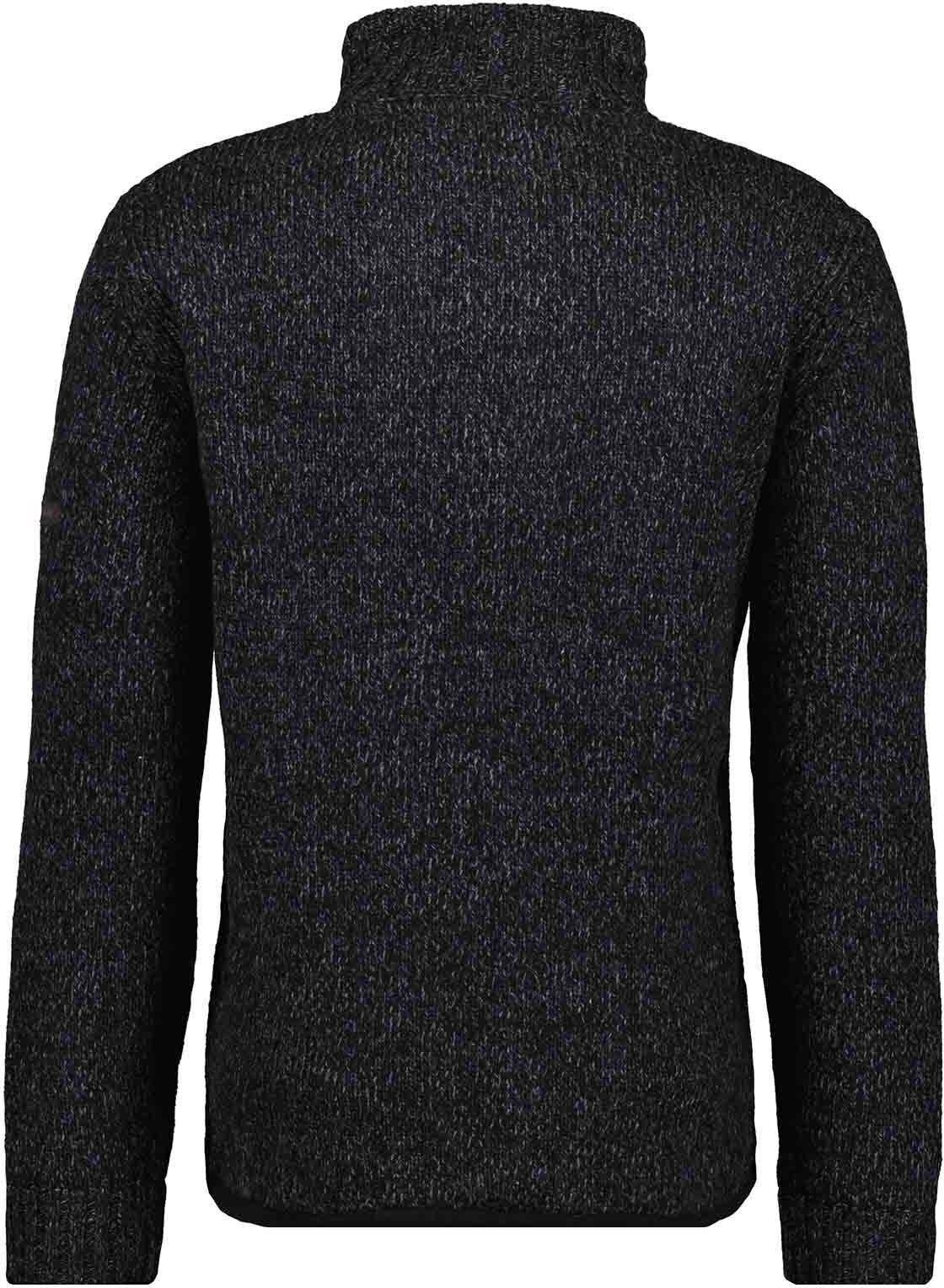 Strickfleecejacke RAGMAN, Herren, Gr. 6XL6264, schwarz, 70% Wolle 30% Nylon, Jacken Strickfleecejacke schwarz 6XL6264