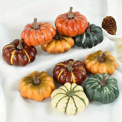 Uplift Treasures Artificial Pumpkin Harvest Decor For Table Artificial Pumpkin Harvest Decor For Table